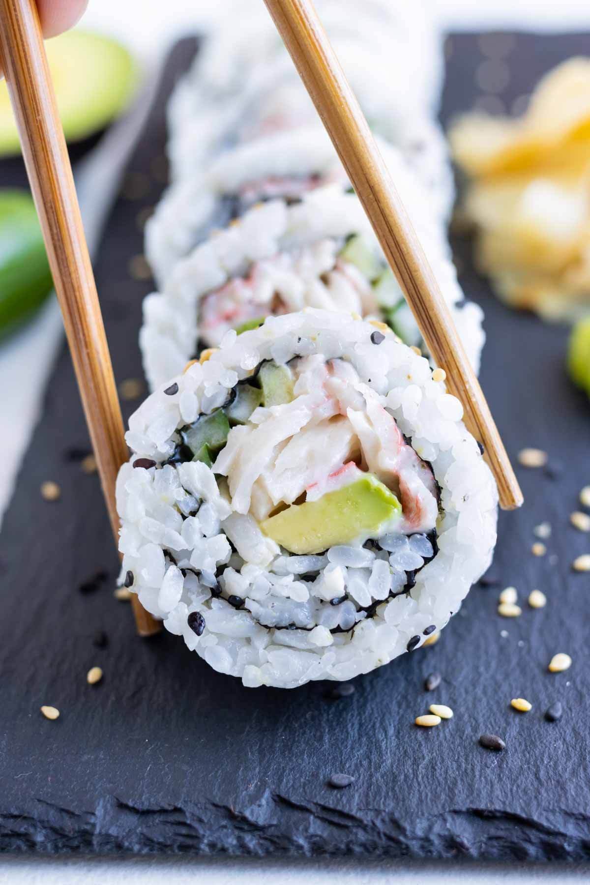 Craving California Rolls? Make This Simple Inside-Out Roll At Home